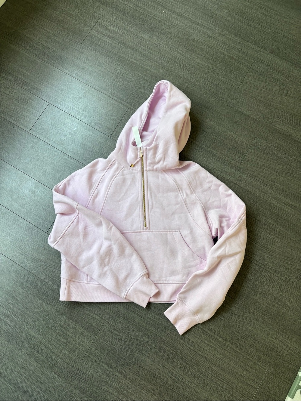 Lululemon Oversized Scuba Hoodie in Pink Organza/gold